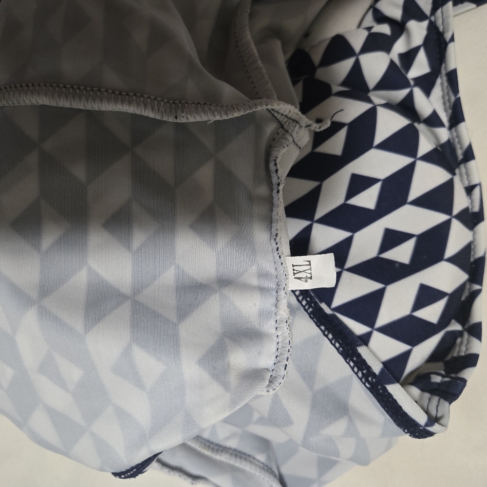 Geometric Patterned Bikini Top